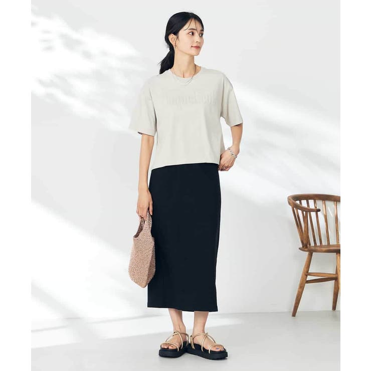 エンボスロゴクロップドTシャツ | a.v.v【WOMEN】 | 詳細画像7 