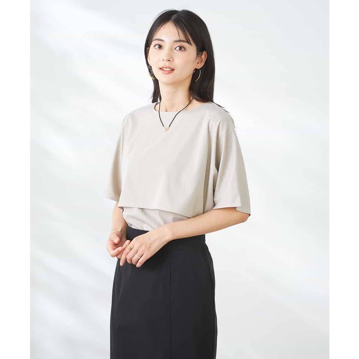 【接触冷感/UVカット】レイヤードライクカットソー | a.v.v【WOMEN】 | 詳細画像21 