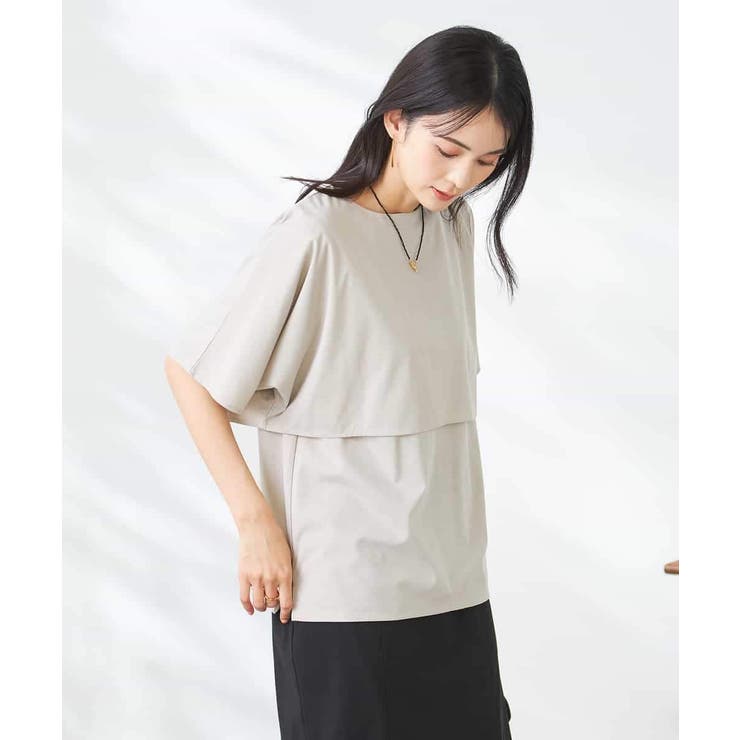 【接触冷感/UVカット】レイヤードライクカットソー | a.v.v【WOMEN】 | 詳細画像24 