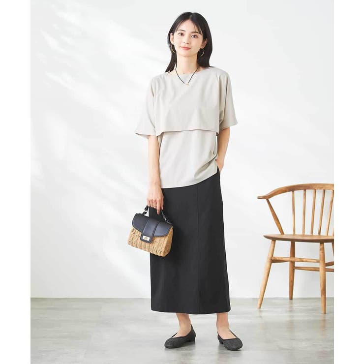 【接触冷感/UVカット】レイヤードライクカットソー | a.v.v【WOMEN】 | 詳細画像26 