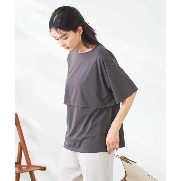 【接触冷感/UVカット】レイヤードライクカットソー | a.v.v【WOMEN】 | 詳細画像31 