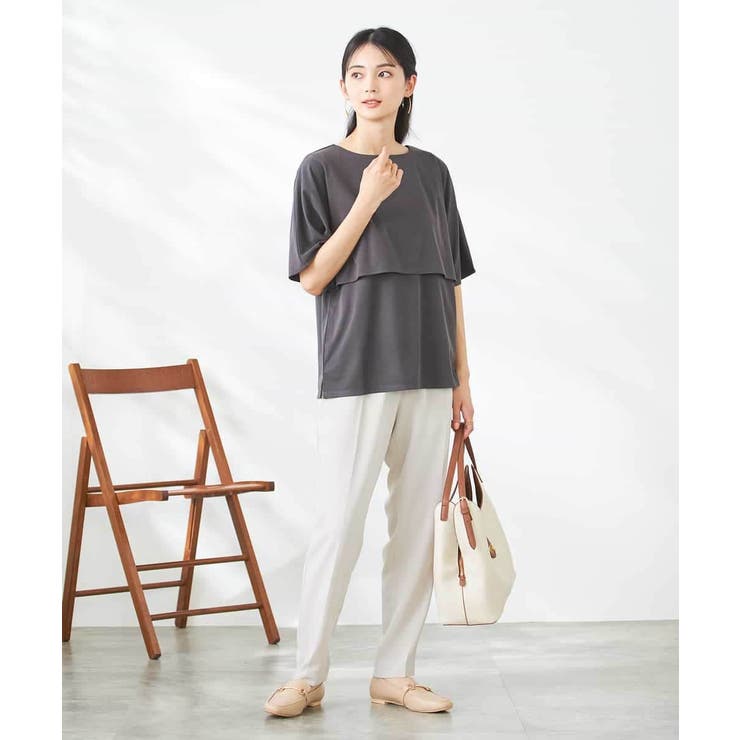 【接触冷感/UVカット】レイヤードライクカットソー | a.v.v【WOMEN】 | 詳細画像34 