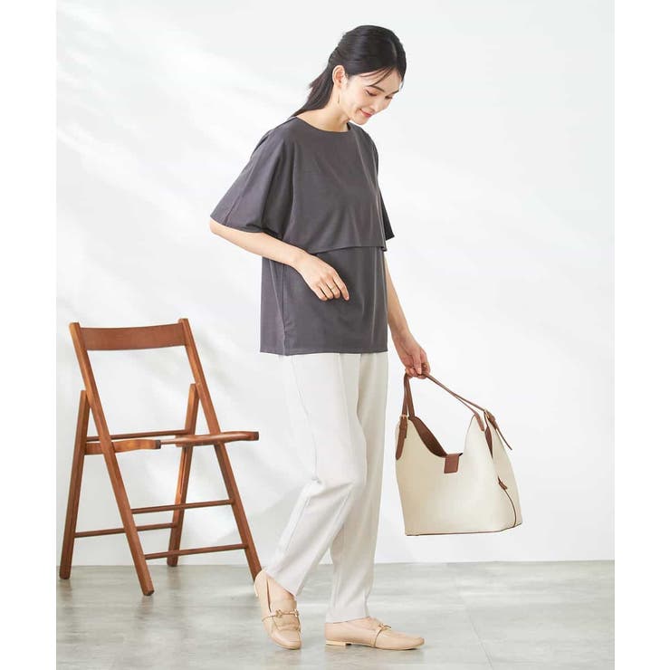 【接触冷感/UVカット】レイヤードライクカットソー | a.v.v【WOMEN】 | 詳細画像35 