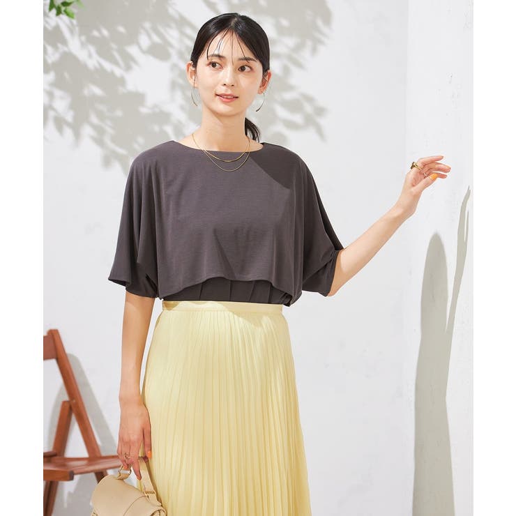 【接触冷感/UVカット】レイヤードライクカットソー | a.v.v【WOMEN】 | 詳細画像36 