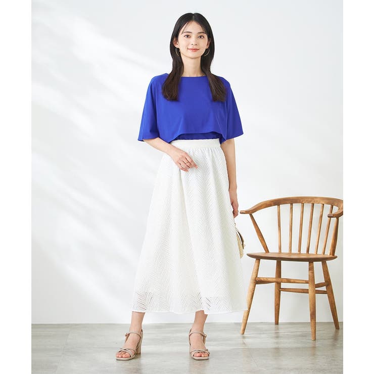 【接触冷感/UVカット】レイヤードライクカットソー | a.v.v【WOMEN】 | 詳細画像6 