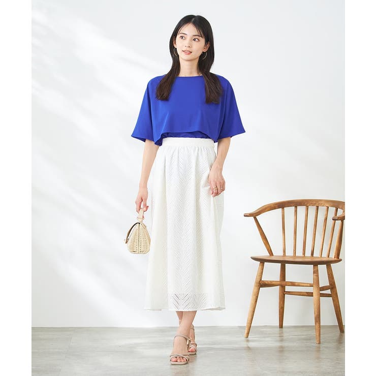 【接触冷感/UVカット】レイヤードライクカットソー | a.v.v【WOMEN】 | 詳細画像7 