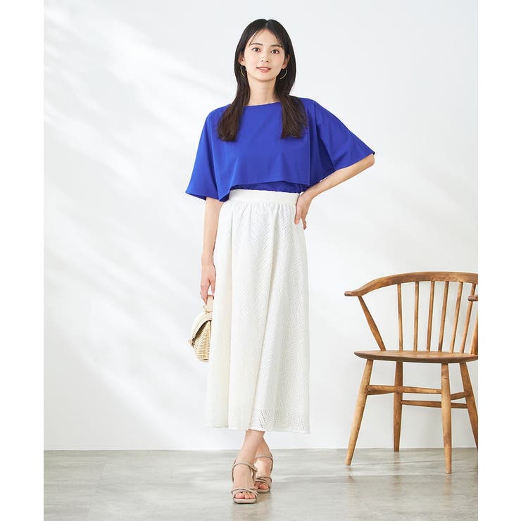 【接触冷感/UVカット】レイヤードライクカットソー | a.v.v【WOMEN】 | 詳細画像9 