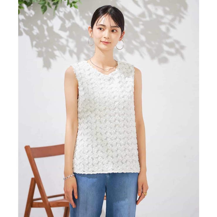 ローズチュールレーストップス | a.v.v【WOMEN】 | 詳細画像17 