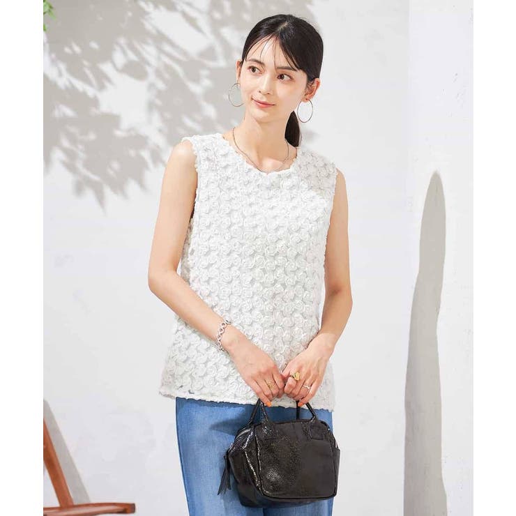 ローズチュールレーストップス | a.v.v【WOMEN】 | 詳細画像3 