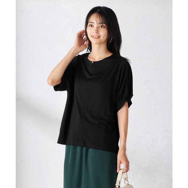 【接触冷感/UVカット/吸水速乾】チャームネックパフスリーブトップス | a.v.v【WOMEN】 | 詳細画像33 