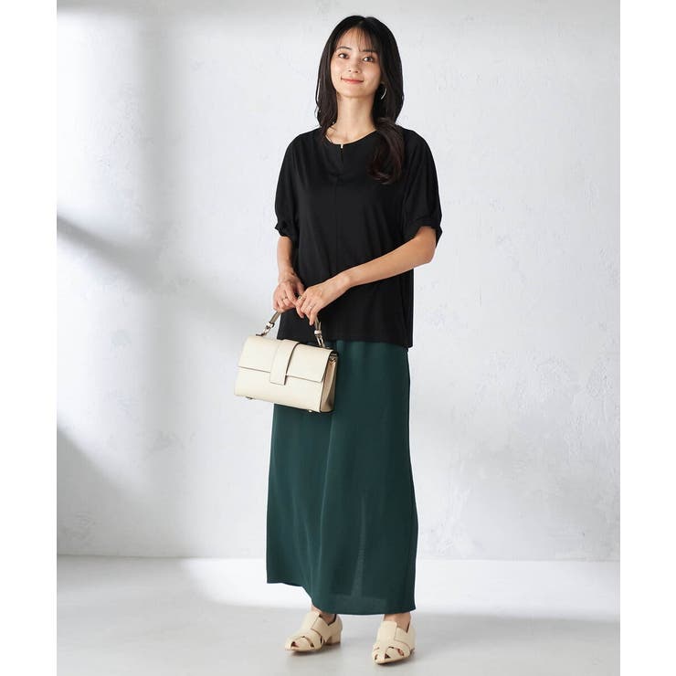 【接触冷感/UVカット/吸水速乾】チャームネックパフスリーブトップス | a.v.v【WOMEN】 | 詳細画像38 