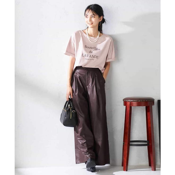 【接触冷感/UVカット】ボートネックロゴTシャツ | a.v.v【WOMEN】 | 詳細画像5 