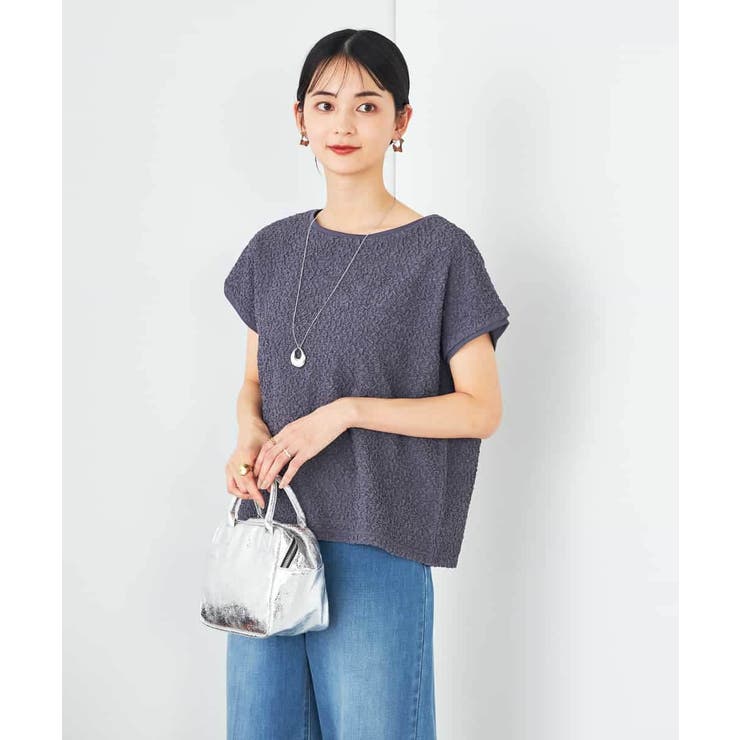 チャコールグレー | ぽこぽこクロップドトップス | a.v.v【WOMEN】
