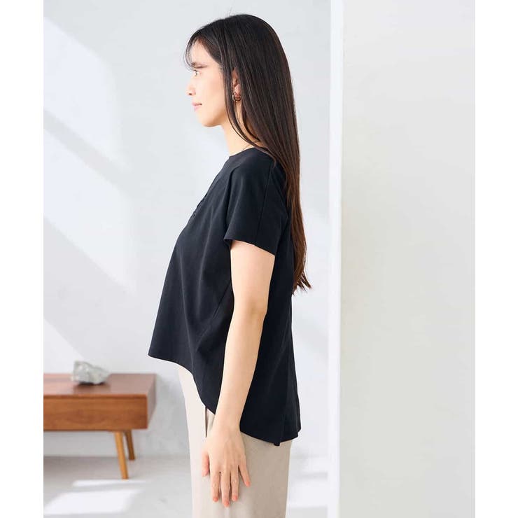 バックタックエンボスロゴＴシャツ | a.v.v【WOMEN】 | 詳細画像21 