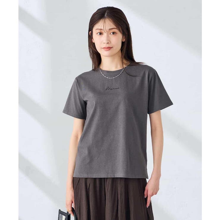 【接触冷感/UVカット/コットン100%】コンパクトロゴTシャツ | a.v.v【WOMEN】 | 詳細画像16 