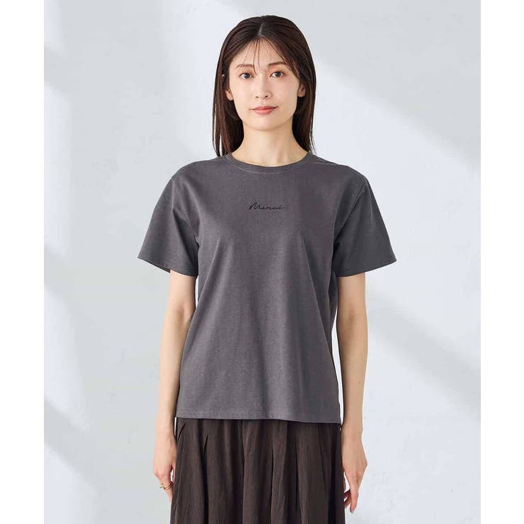 【接触冷感/UVカット/コットン100%】コンパクトロゴTシャツ | a.v.v【WOMEN】 | 詳細画像23 