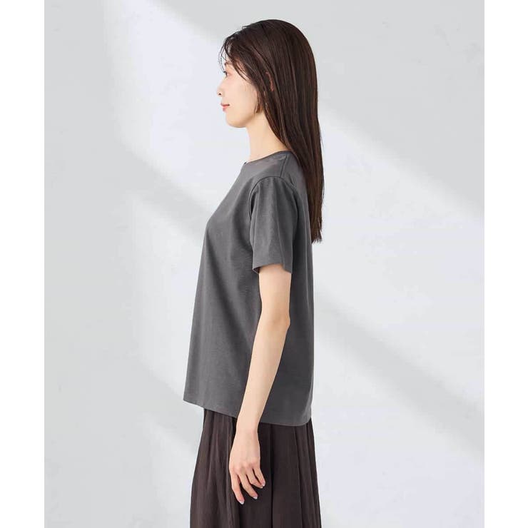 【接触冷感/UVカット/コットン100%】コンパクトロゴTシャツ | a.v.v【WOMEN】 | 詳細画像24 