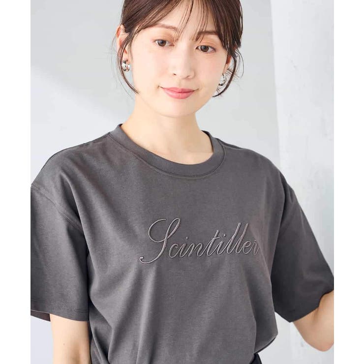 【接触冷感/UVカット/コットン100%】ロゴゆるTシャツ | a.v.v【WOMEN】 | 詳細画像25 