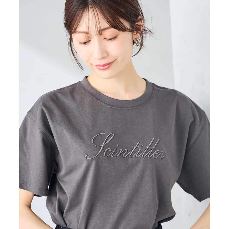 【接触冷感/UVカット/コットン100%】ロゴゆるTシャツ | a.v.v【WOMEN】 | 詳細画像26 