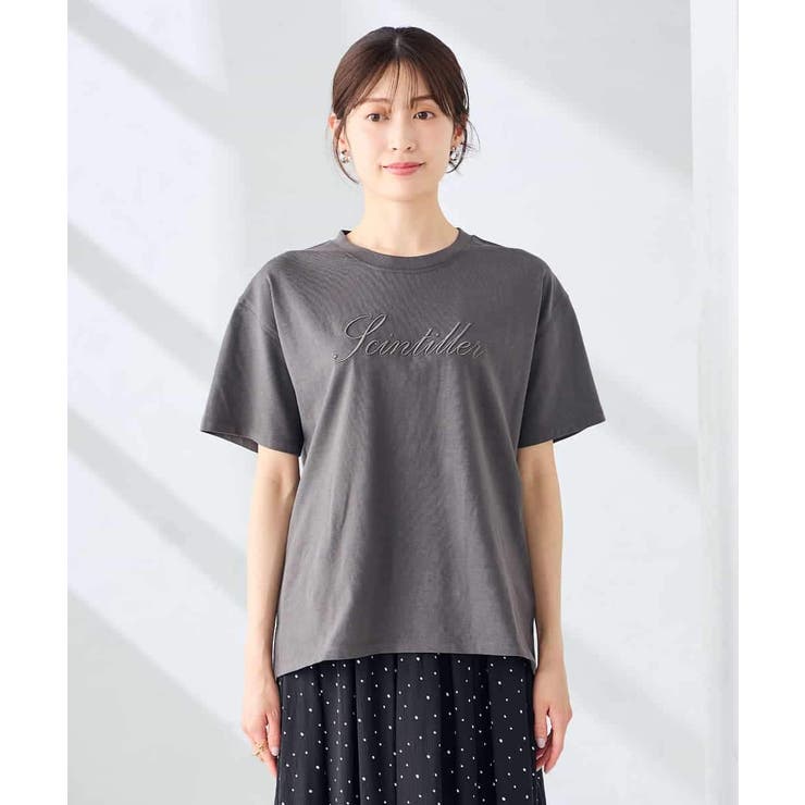 【接触冷感/UVカット/コットン100%】ロゴゆるTシャツ | a.v.v【WOMEN】 | 詳細画像28 