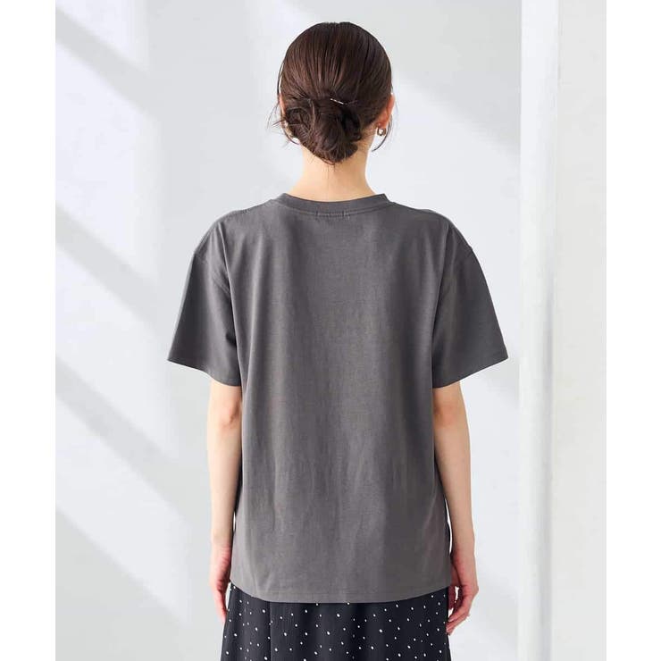 【接触冷感/UVカット/コットン100%】ロゴゆるTシャツ | a.v.v【WOMEN】 | 詳細画像30 