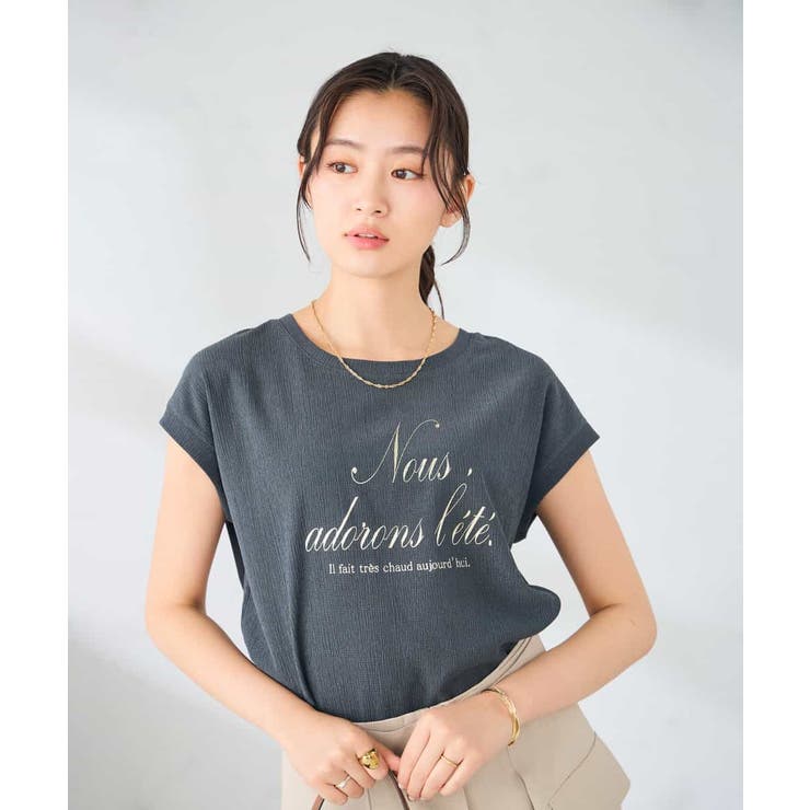 楊柳プリントTシャツ | a.v.v【WOMEN】 | 詳細画像15 