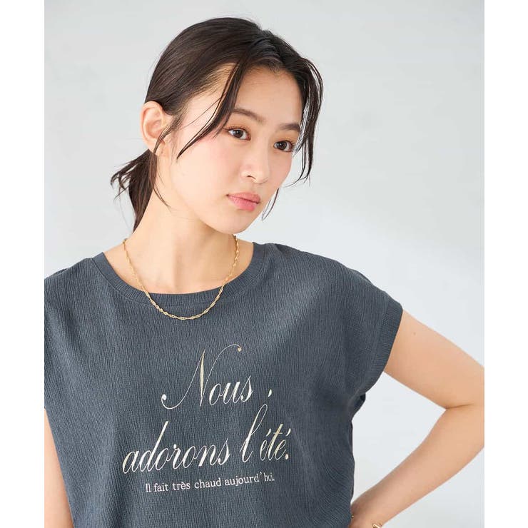 楊柳プリントTシャツ | a.v.v【WOMEN】 | 詳細画像16 