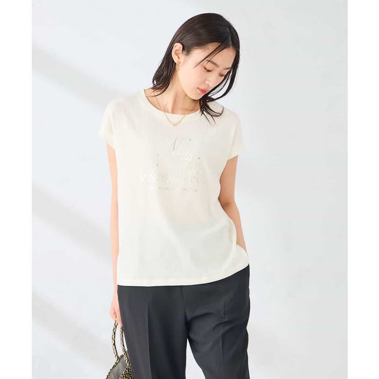 楊柳プリントTシャツ | a.v.v【WOMEN】 | 詳細画像2 