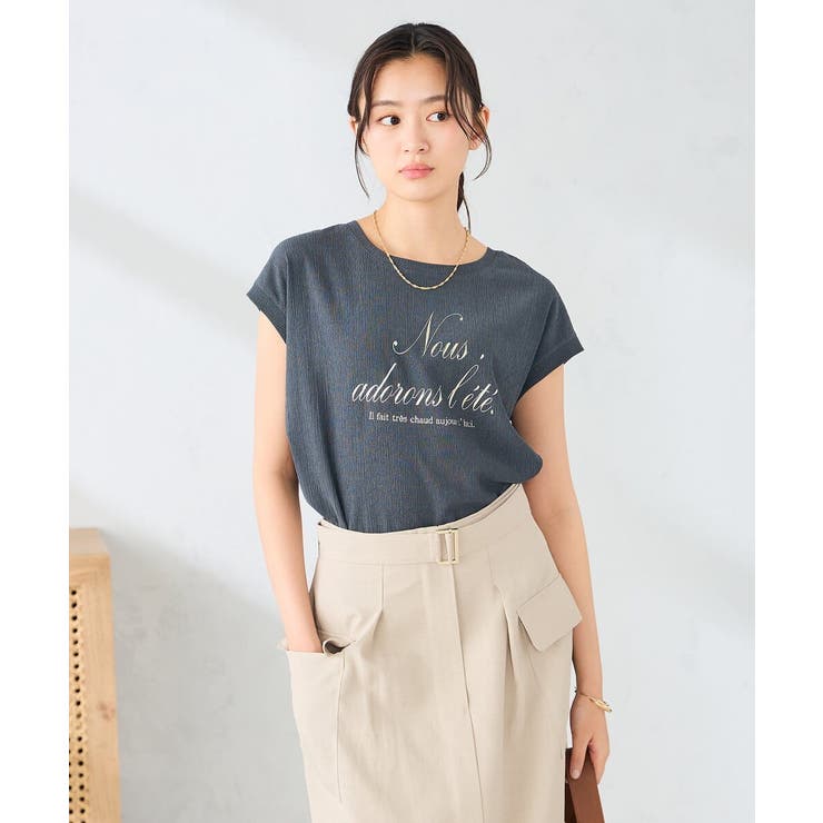 楊柳プリントTシャツ | a.v.v【WOMEN】 | 詳細画像8 