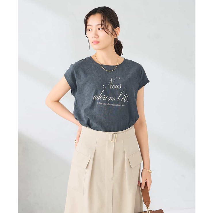 楊柳プリントTシャツ | a.v.v【WOMEN】 | 詳細画像9 