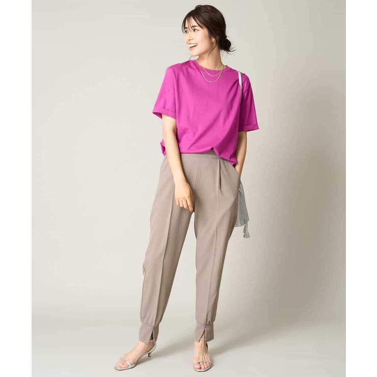 【コットン100％】大人のハーフスリーブTシャツ | a.v.v【WOMEN】 | 詳細画像5 