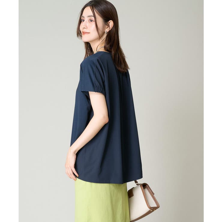 異素材ドッキングチュニックカットソー | a.v.v【WOMEN】 | 詳細画像1 