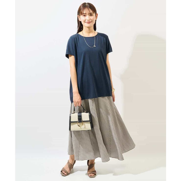 異素材ドッキングチュニックカットソー | a.v.v【WOMEN】 | 詳細画像20 