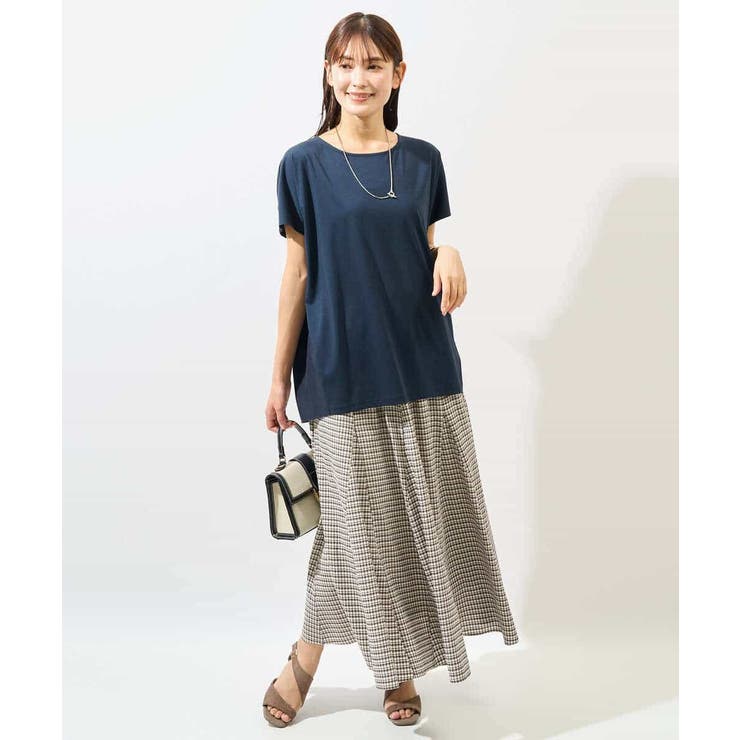 異素材ドッキングチュニックカットソー | a.v.v【WOMEN】 | 詳細画像21 