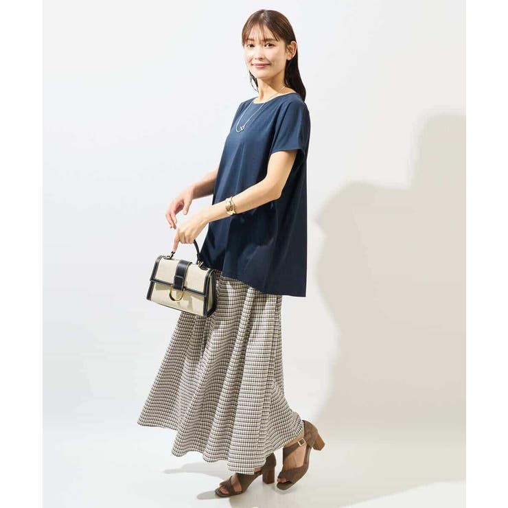 異素材ドッキングチュニックカットソー | a.v.v【WOMEN】 | 詳細画像22 