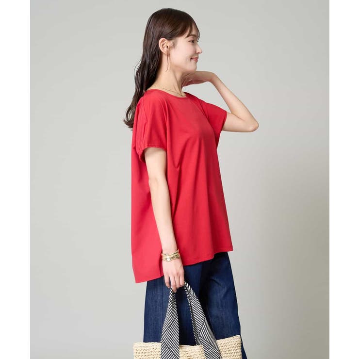 異素材ドッキングチュニックカットソー | a.v.v【WOMEN】 | 詳細画像3 