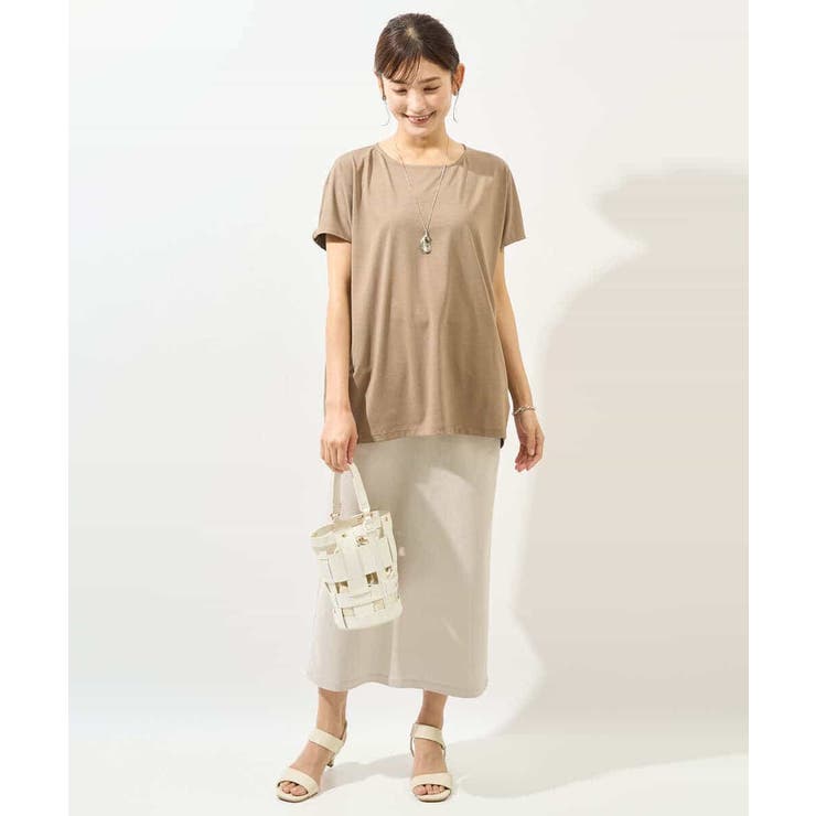 異素材ドッキングチュニックカットソー | a.v.v【WOMEN】 | 詳細画像32 