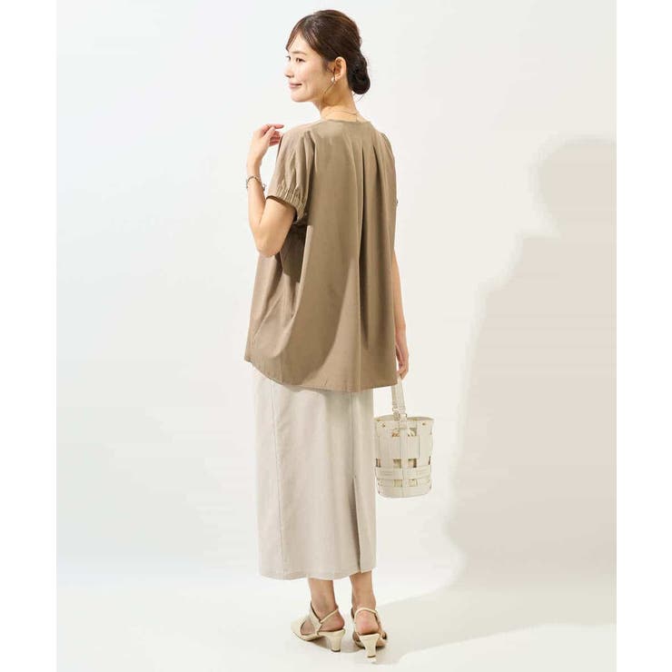 異素材ドッキングチュニックカットソー | a.v.v【WOMEN】 | 詳細画像35 