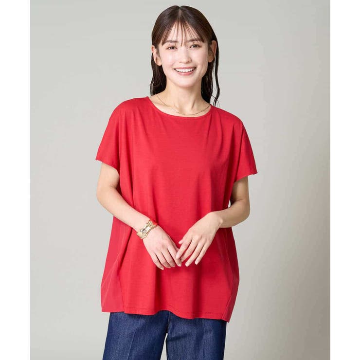 異素材ドッキングチュニックカットソー | a.v.v【WOMEN】 | 詳細画像37 