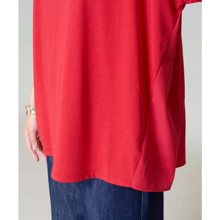 異素材ドッキングチュニックカットソー | a.v.v【WOMEN】 | 詳細画像42 