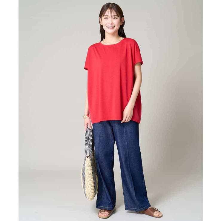 異素材ドッキングチュニックカットソー | a.v.v【WOMEN】 | 詳細画像5 