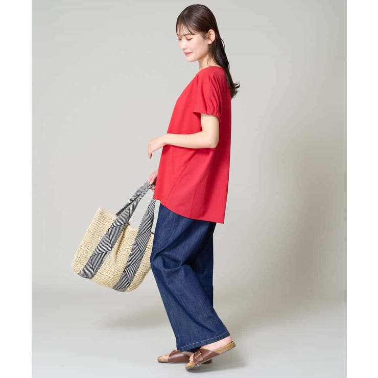 異素材ドッキングチュニックカットソー | a.v.v【WOMEN】 | 詳細画像7 