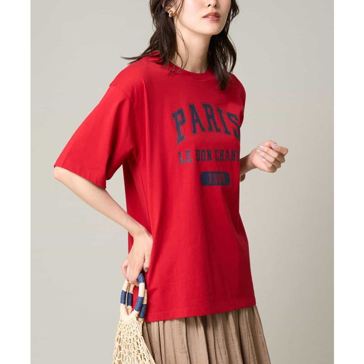 レッド | ユニセックスアソートロゴTシャツ | a.v.v【WOMEN】