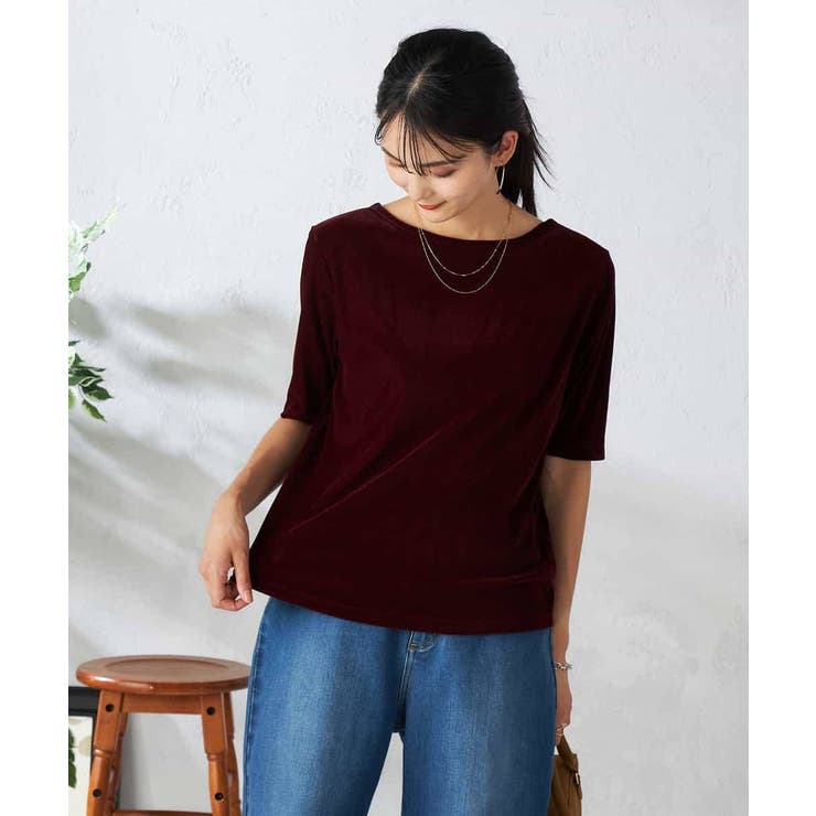 【前後2WAY】シアーベロアプルオーバー | a.v.v【WOMEN】 | 詳細画像1 