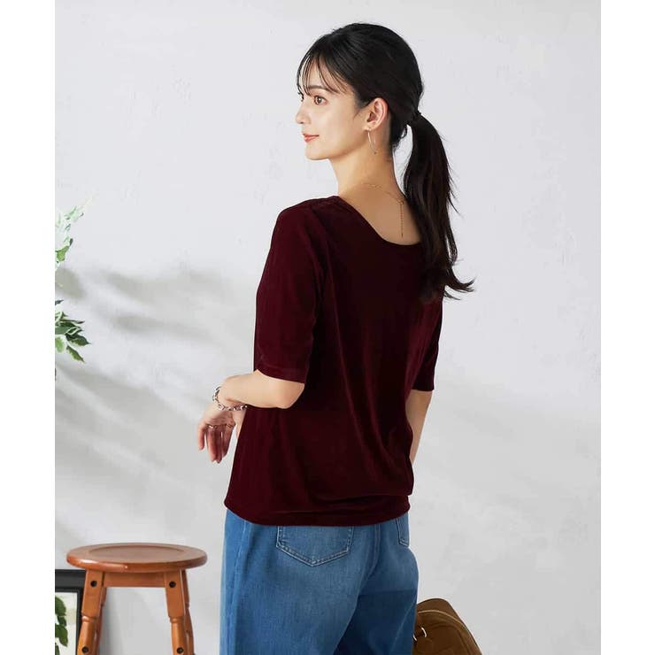 【前後2WAY】シアーベロアプルオーバー | a.v.v【WOMEN】 | 詳細画像5 