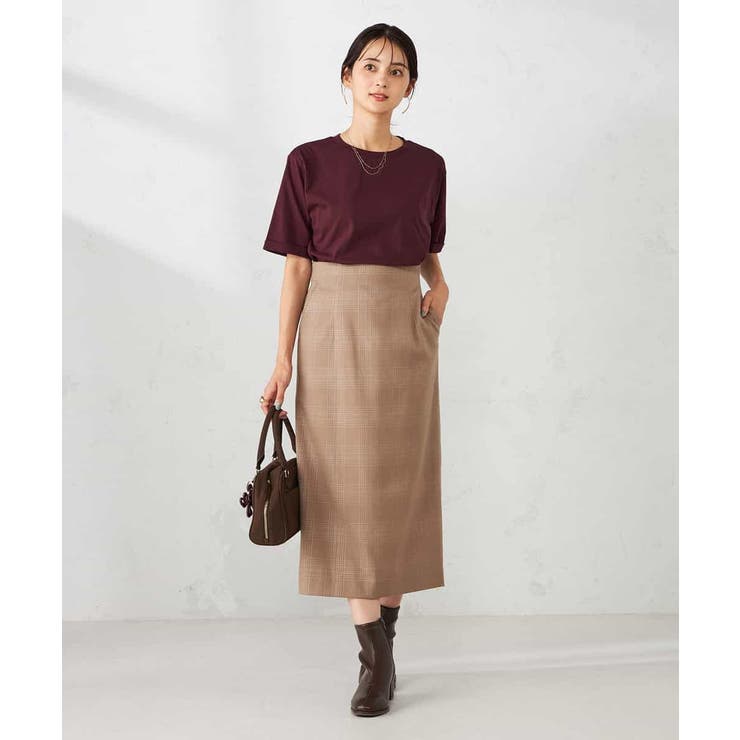 【接触冷感/UVカット/コットン100％】ロールアップハーフスリーブTシャツ | a.v.v【WOMEN】 | 詳細画像21 