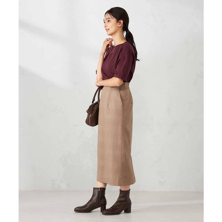 【接触冷感/UVカット/コットン100％】ロールアップハーフスリーブTシャツ | a.v.v【WOMEN】 | 詳細画像24 