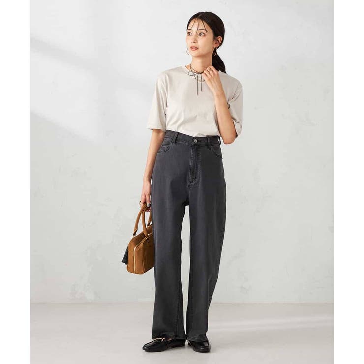 【接触冷感/UVカット/コットン100％】ロールアップハーフスリーブTシャツ | a.v.v【WOMEN】 | 詳細画像28 