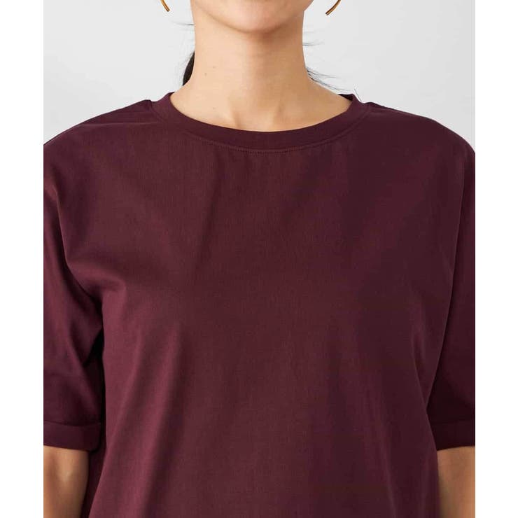 【接触冷感/UVカット/コットン100％】ロールアップハーフスリーブTシャツ | a.v.v【WOMEN】 | 詳細画像38 