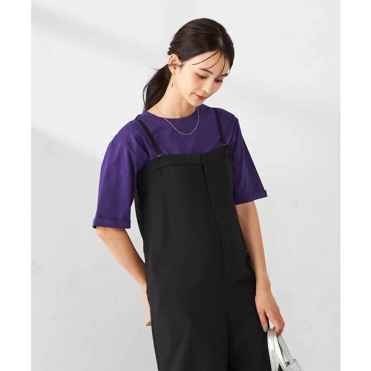 【接触冷感/UVカット/コットン100％】ロールアップハーフスリーブTシャツ | a.v.v【WOMEN】 | 詳細画像8 